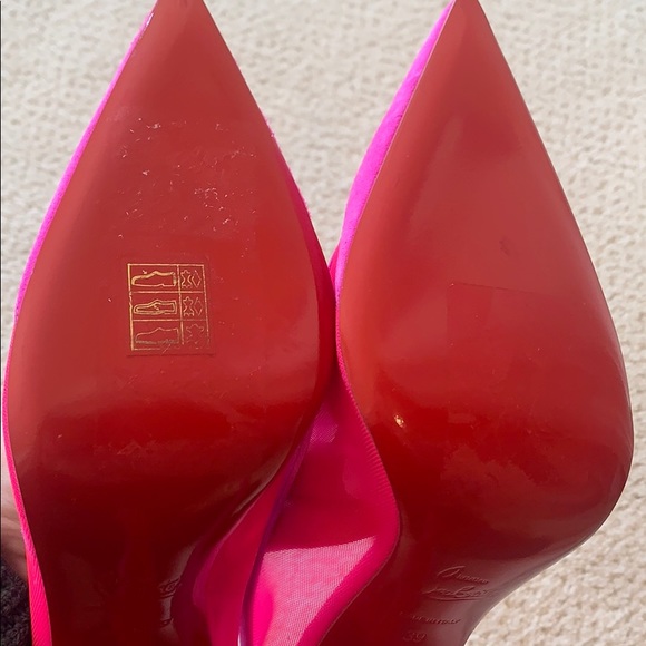 ❌SOLD❌Christian Louboutin Galativi Neon Suede Mesh - Picture 12 of 13